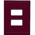 Tax Compatible Software Folder- Large Windows, Maroon, Side-Staple (Blank)